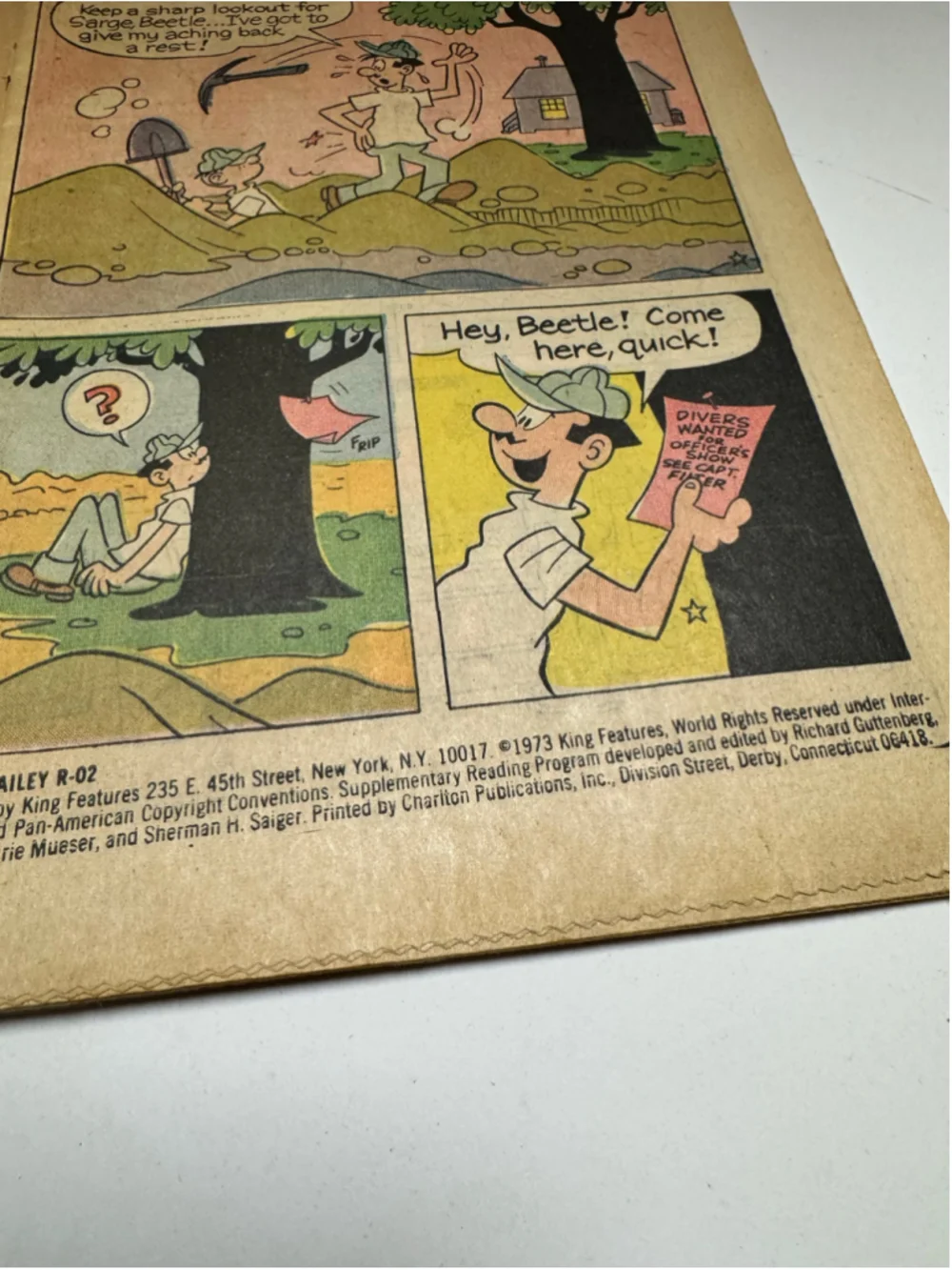 Beetle Bailey #2 1973 Military Combat Humor Comic Book Appearance Popeye Blondie